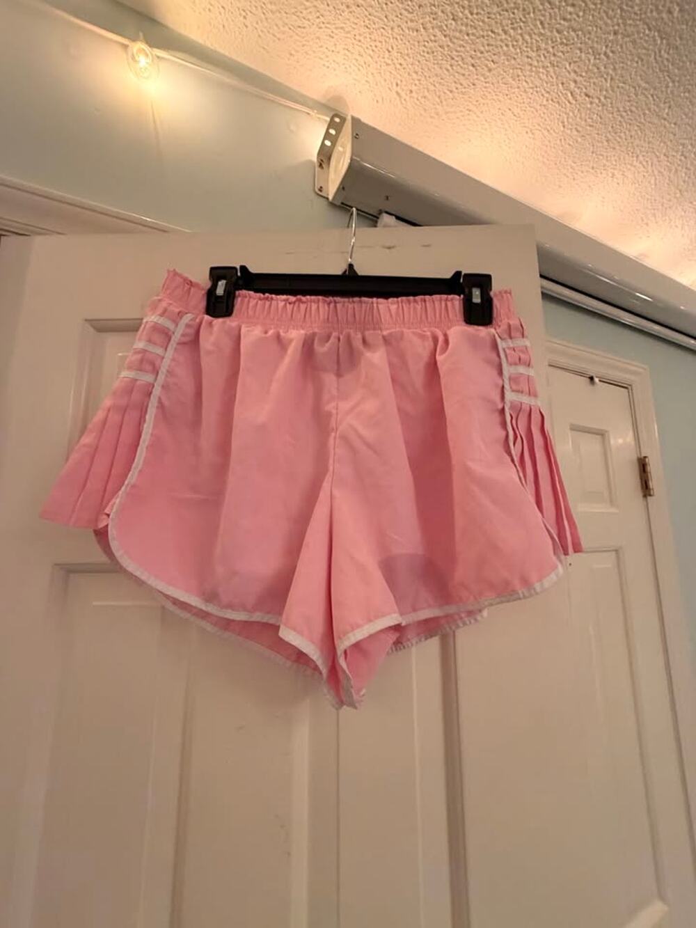 Pink Ruffle Shorts Altar'd State L– Women's